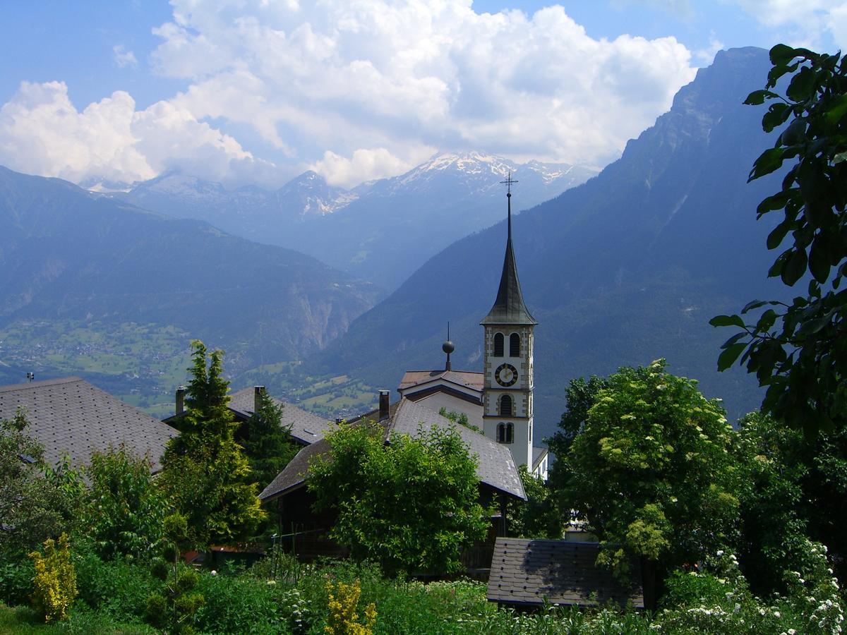 Ferienwohnung Bergquell Haus D Blatten bei Naters Exterior foto