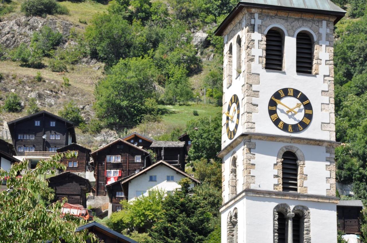 Ferienwohnung Bergquell Haus D Blatten bei Naters Exterior foto