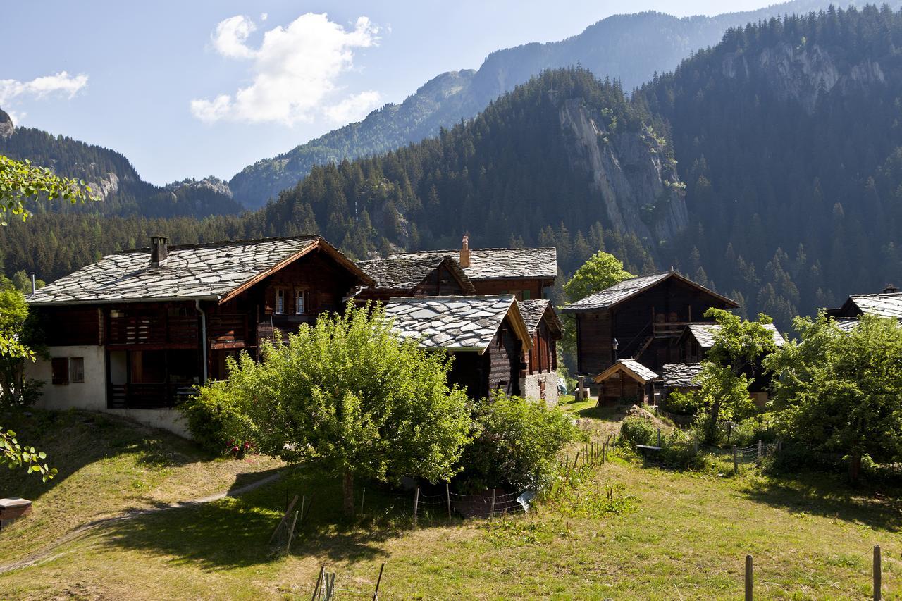 Ferienwohnung Bergquell Haus D Blatten bei Naters Exterior foto