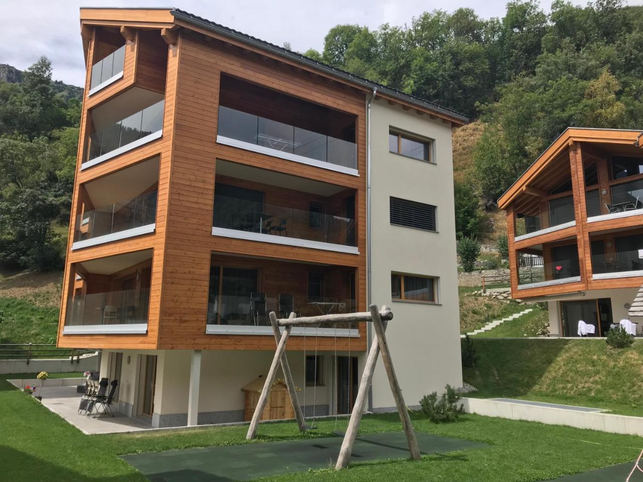 Ferienwohnung Bergquell Haus D Blatten bei Naters Exterior foto