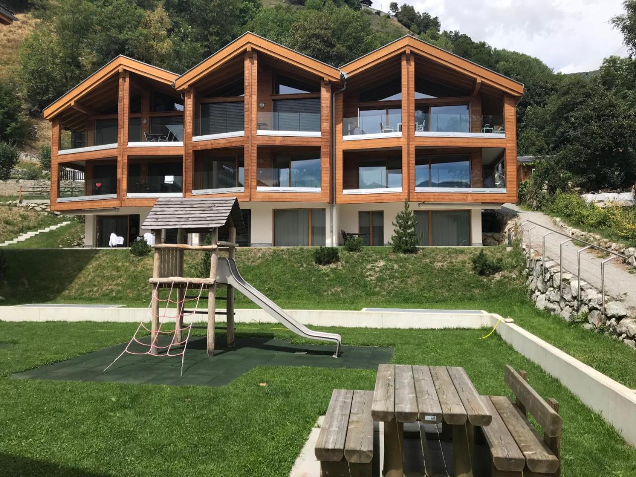 Ferienwohnung Bergquell Haus D Blatten bei Naters Exterior foto